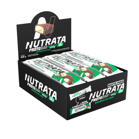 Barra de Proteína Protobar Whey Nutrata Coconut dp 9x70g
