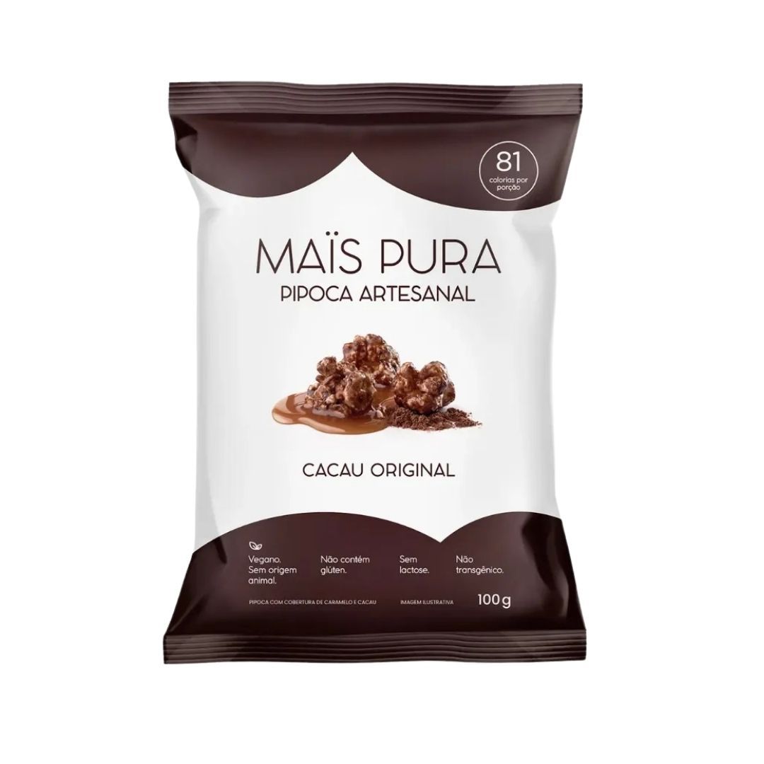 Pipoca Mais Pura Cacau Original 100g