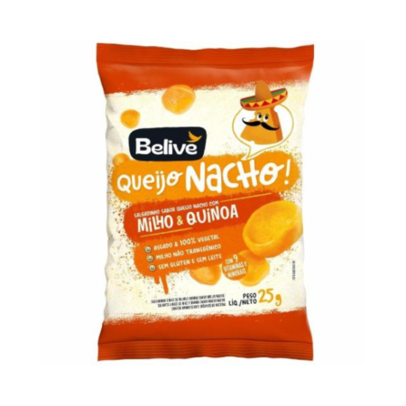 Salgadinho Belive de Queijo Nacho 25g