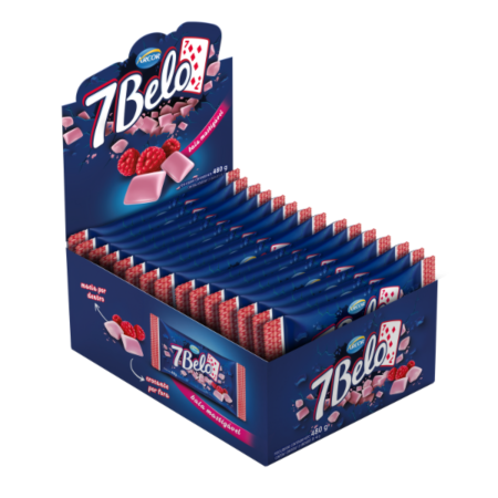 Bala Arcor 7 Belo Drageada Framboesa dp 12x40g (10207)