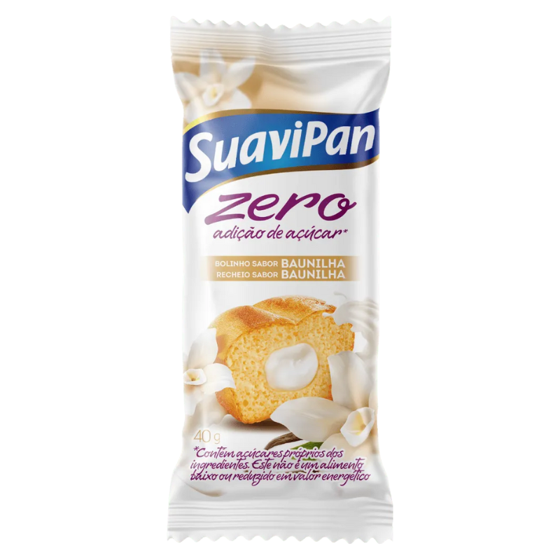 Bolo Zero Suavipan Baunilha dp 12x40g