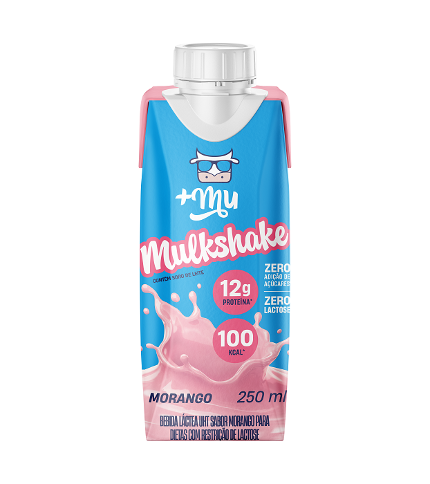 Bebida Láctea Pronta Mais Mu Morango 250ml