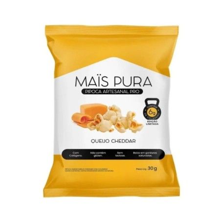 Pipoca Mais Pura Protein Queijo Cheddar 30g