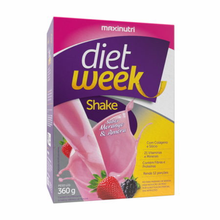 Diet Week Shake Maxinutri Morango e Amora 360g