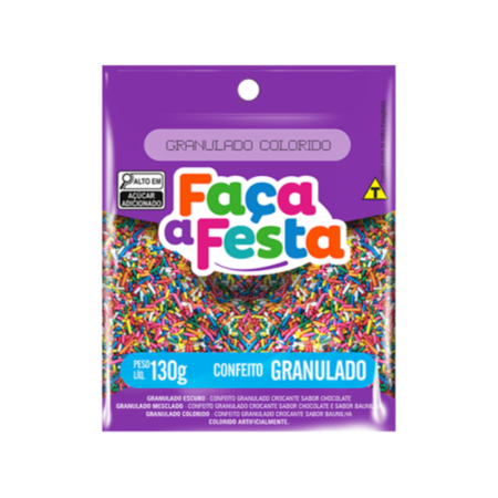 Confeito Leke Granulado Colorido 130g