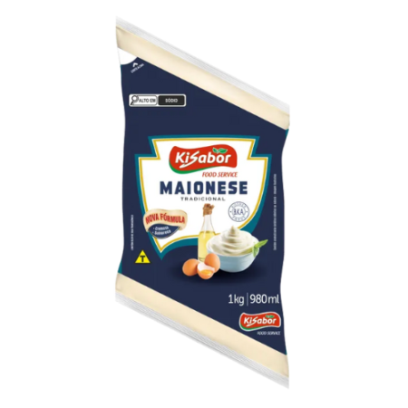 Maionese Kisabor Tradicional bag 1,01k