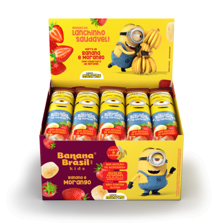 Barra Frutas Kids Banana Brasil Morango dp 20x22g