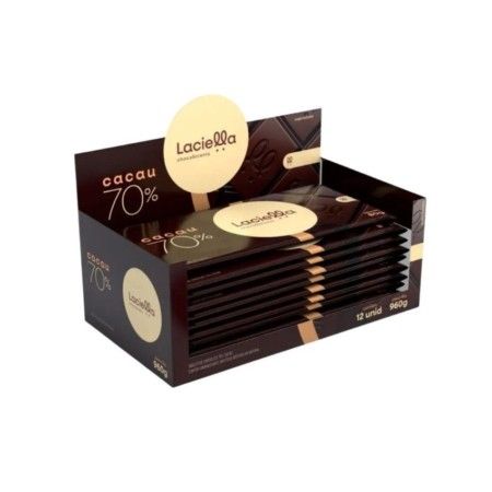 Barra Laciella Chocolate 70% Cacau dp 12x80g