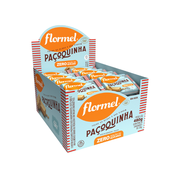 Tablete Zero Flormel Paçoca dp 24x20g