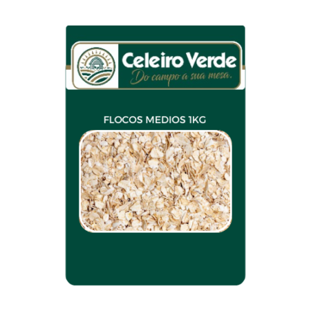 Aveia em Flocos Celeiro Verde Média a Granel 1kg