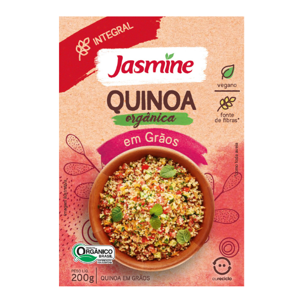 Quinoa Orgânica Jasmine em Grãos 200g