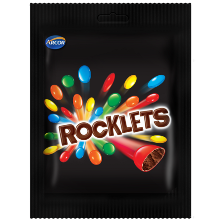 Confeitos Arcor Rocklets Chocolate 80g