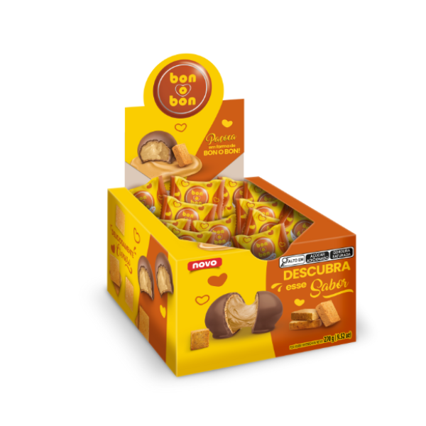 Bombom Arcor Bon o Bon Paçoca dp 18x15g