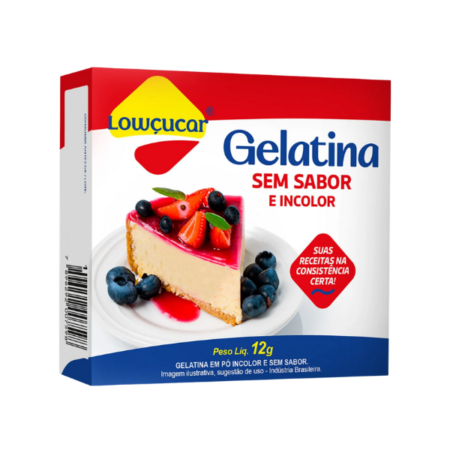 Gelatina Lowçúcar em Pó Neutra e Incolor 12g