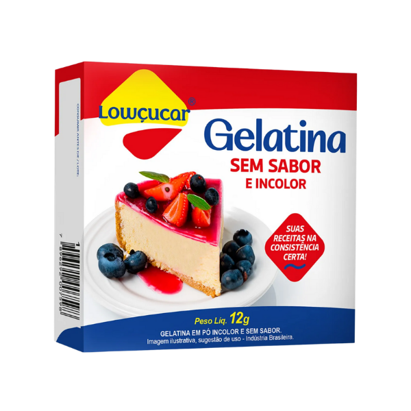 Gelatina Lowçúcar em Pó Neutra e Incolor 12g