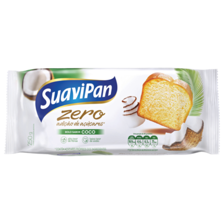 Bolo Zero Suavipan Coco 250g