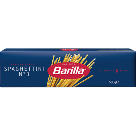 Massa Barilla Spaghettini N° 3 Grano Duro 500g