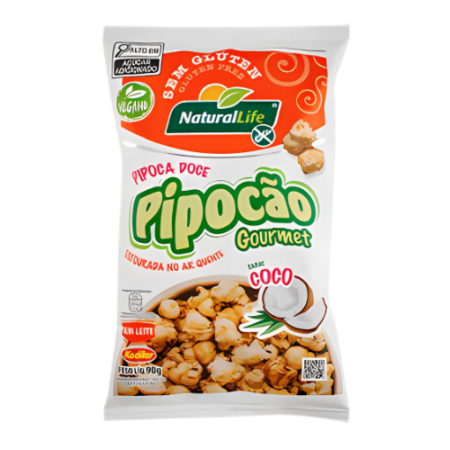 Pipocão Gourmet Vegano Naturallife Coco 90g