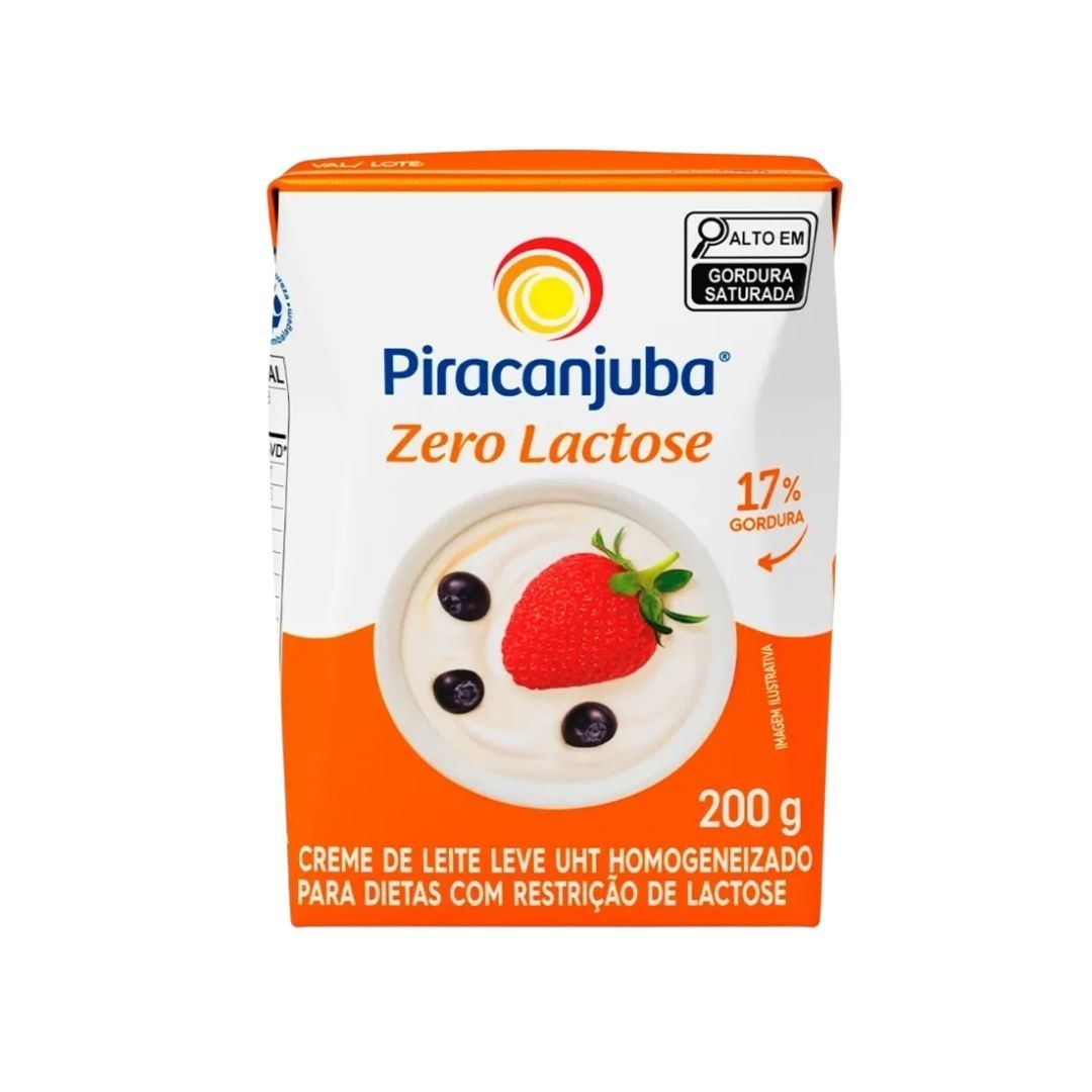 Creme de Leite Piracanjuba Zero Lactose 200ml