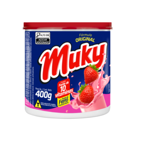Achocolatado Bretzke Muky Morango Pote 400g
