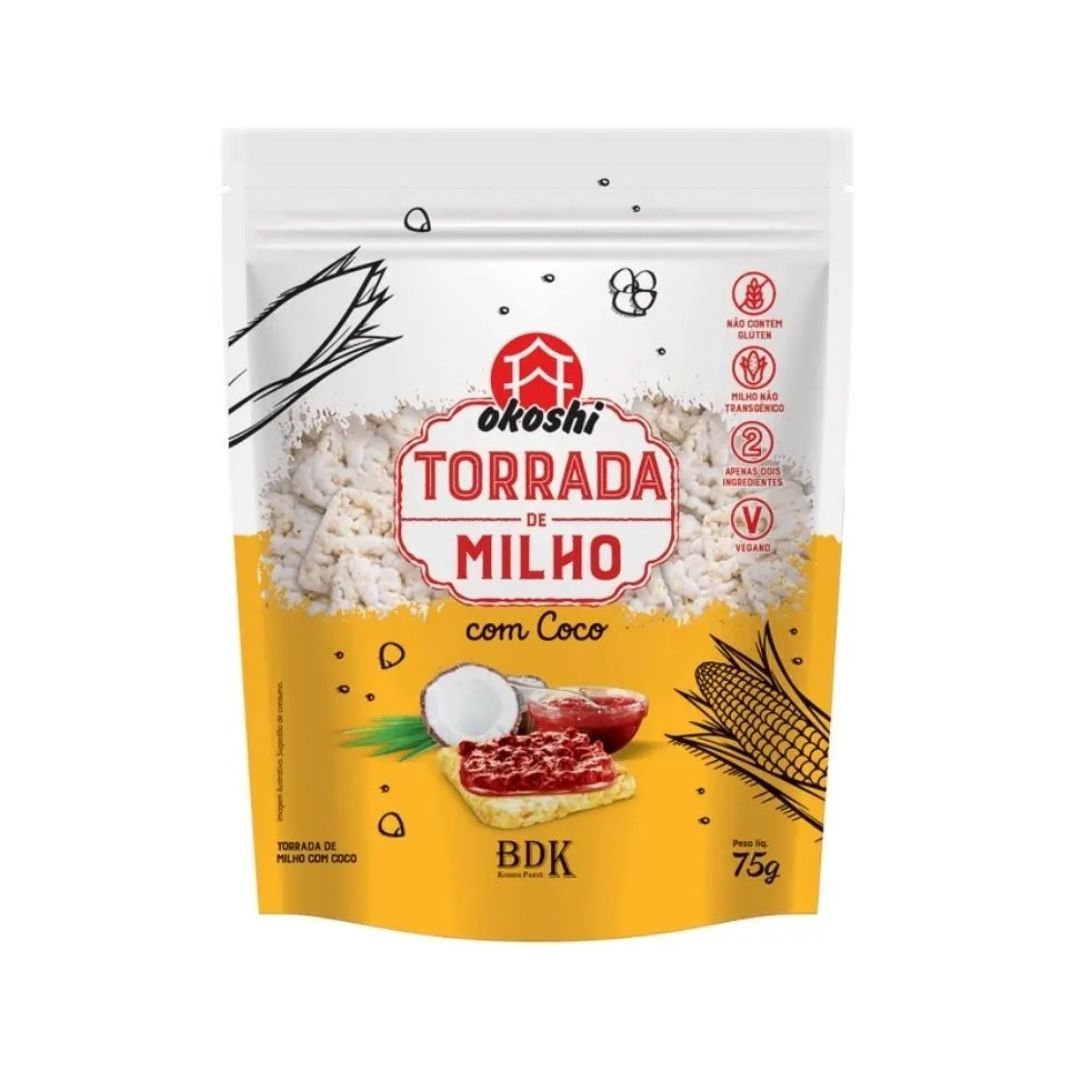 Torrada Okoshi Milho com Coco 75g