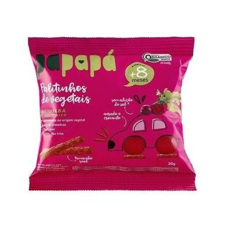 Biscoito Orgânico Infantil Papapá Beterraba 20g