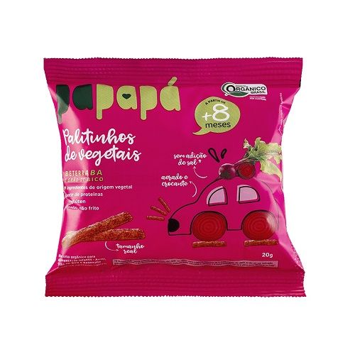 Biscoito Orgânico Infantil Papapá Beterraba 20g