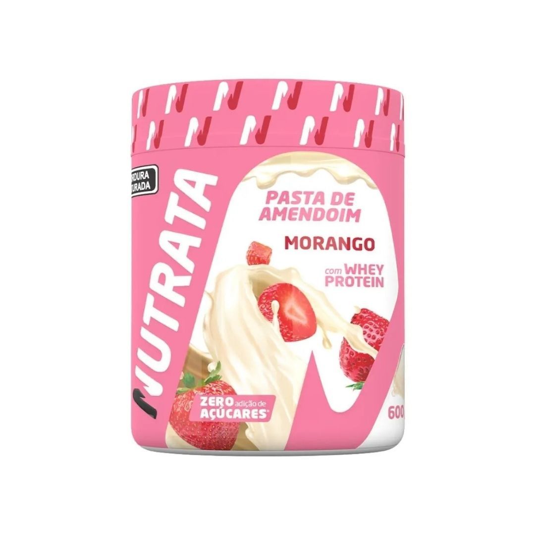 Whey Nutrata Pasta de Amendoim Morango 600g