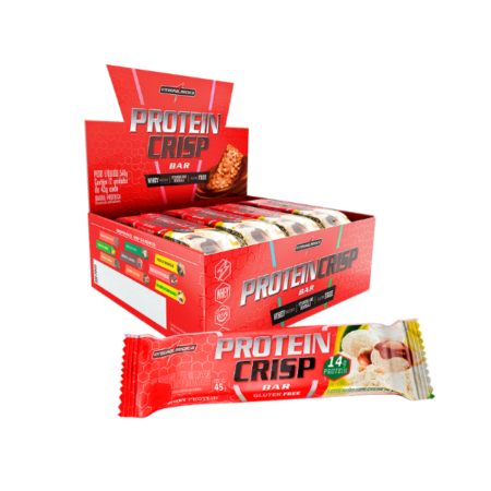 Barra Protein Crisp Bar Integralmédica Leite Ninho dp 12x45g