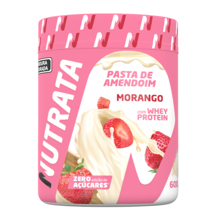 Pasta de Amendoim Nutrata Morango 600g