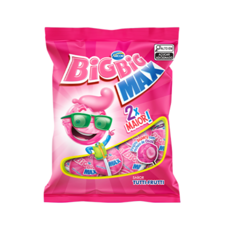 Pirulito Arcor Big Big Max Tutti Frutti 600g