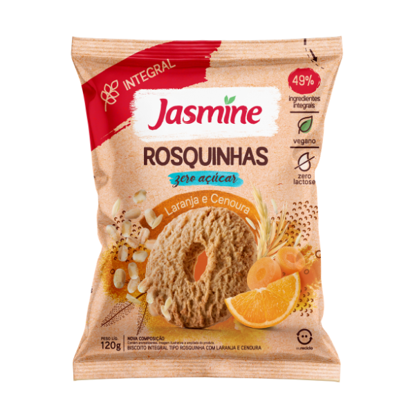 Rosquinha Zero Jasmine Laranja 120g