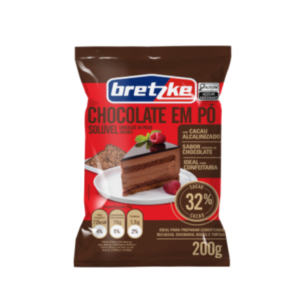 Chocolate Bretzke em Pó 32% Cacau Pacote 200g
