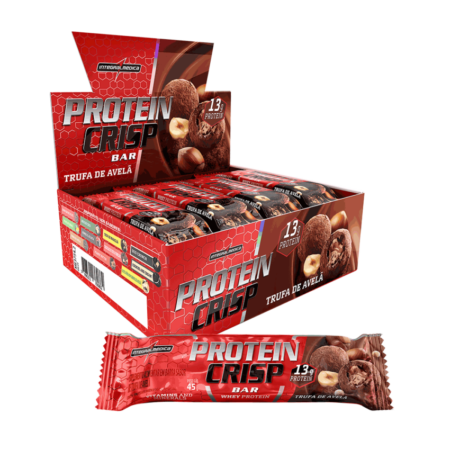 Barra Protein Crisp Bar Integralmédica Avelã dp 12x45g