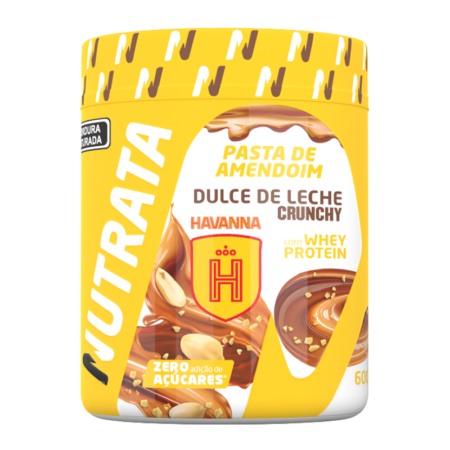 Pasta de Amendoim Havanna Nutrata Dulce de Leche Crunchy 600g