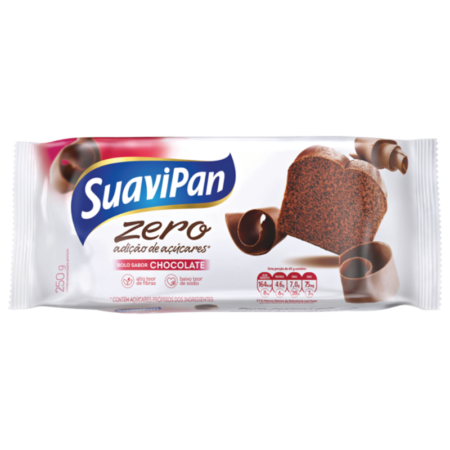 Bolo Zero Suavipan Chocolate 250g