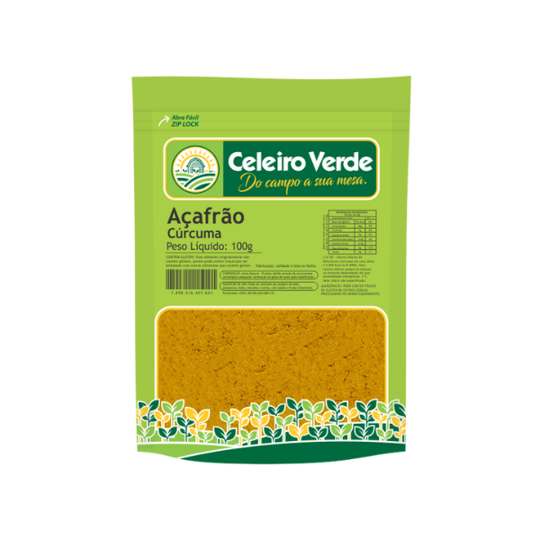 Açafrão (Cúrcuma) Celeiro Verde 100g