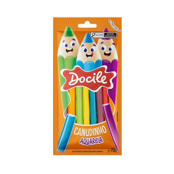 Canudinhos Docile Aquarela 70g