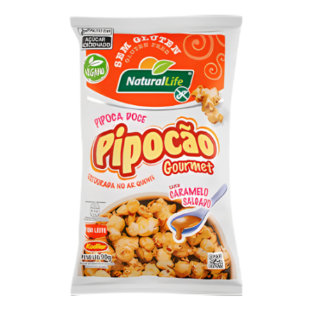 Pipocão Gourmet Vegano Naturallife Caramelo Salgado 90g