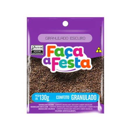 Confeito Leke Granulado Escuro 130g