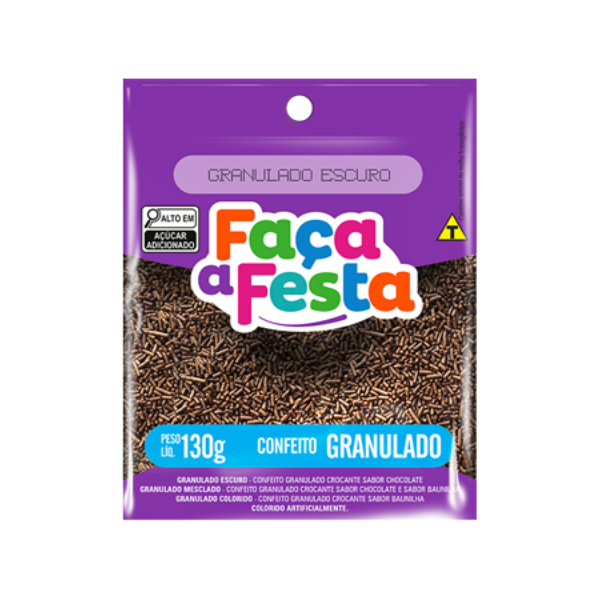 Confeito Leke Granulado Escuro 130g