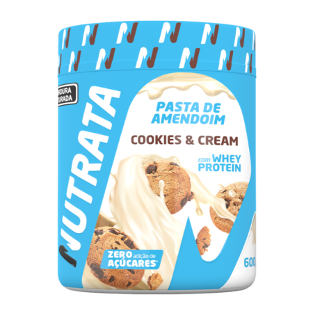 Pasta de Amendoim Nutrata Cookies n'Cream 600g
