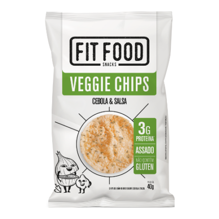 Veggie Chips Fit Food Grão de Bico Cebola e Salsa 40g