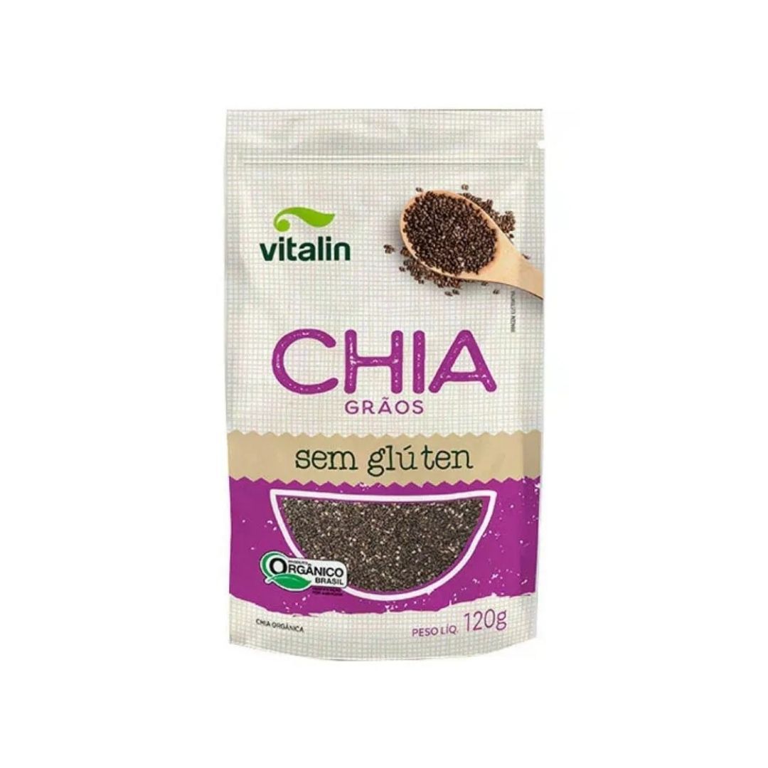 Chia em Grãos Vitalin Orgânica 120g