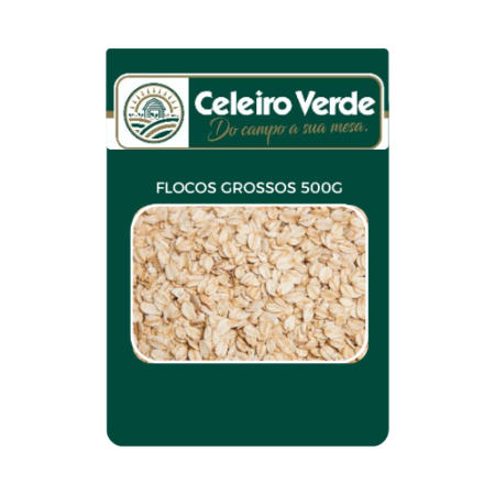 Aveia em Flocos Celeiro Verde Grossa 500g