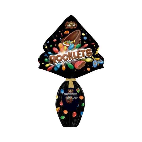 Ovo Arcor Rocklets ao Leite 200g