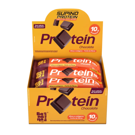 Barra Supino Protein Banana Brasil Chocolate dp 12x30g
