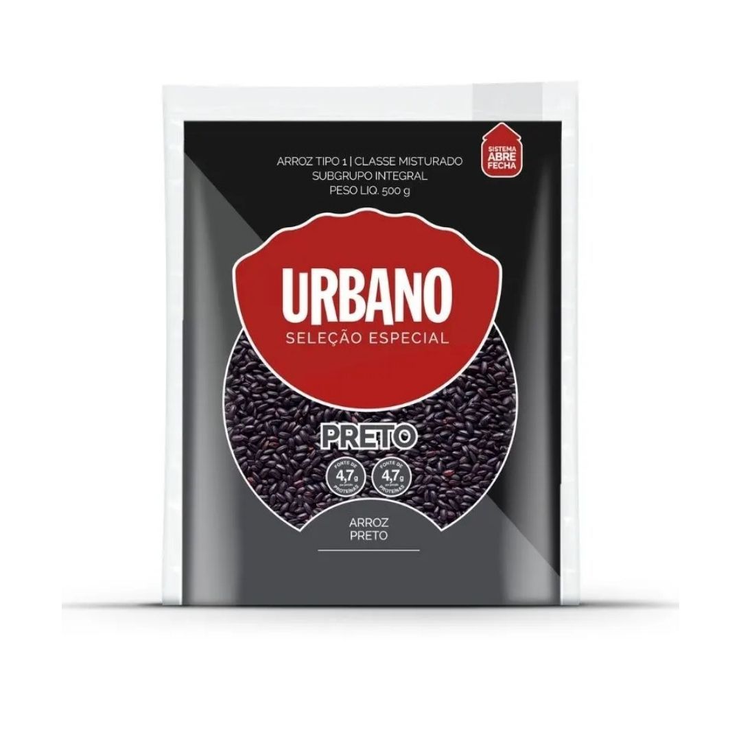 Arroz Preto Urbano Integral 500g