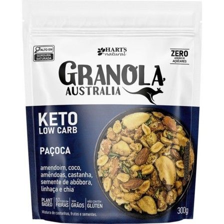 Granola Australia Keto Low Carb Harts Paçoca 300g