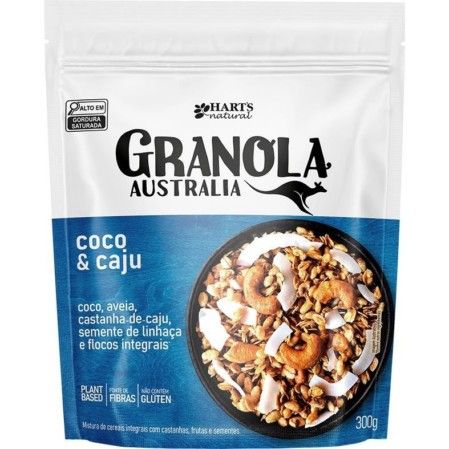 Granola Austrália Harts Coco e caju 300g